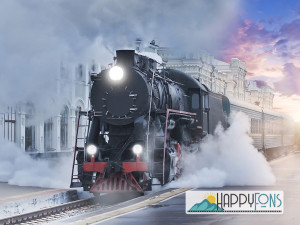 Фотофон виниловый «Ночной паровоз»